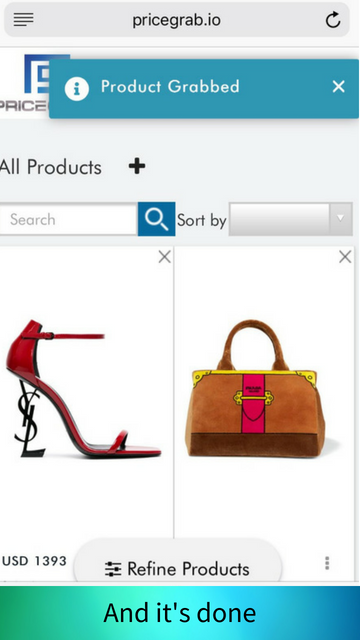 You will be automatically notified via email whenever your desired products goes on sale!